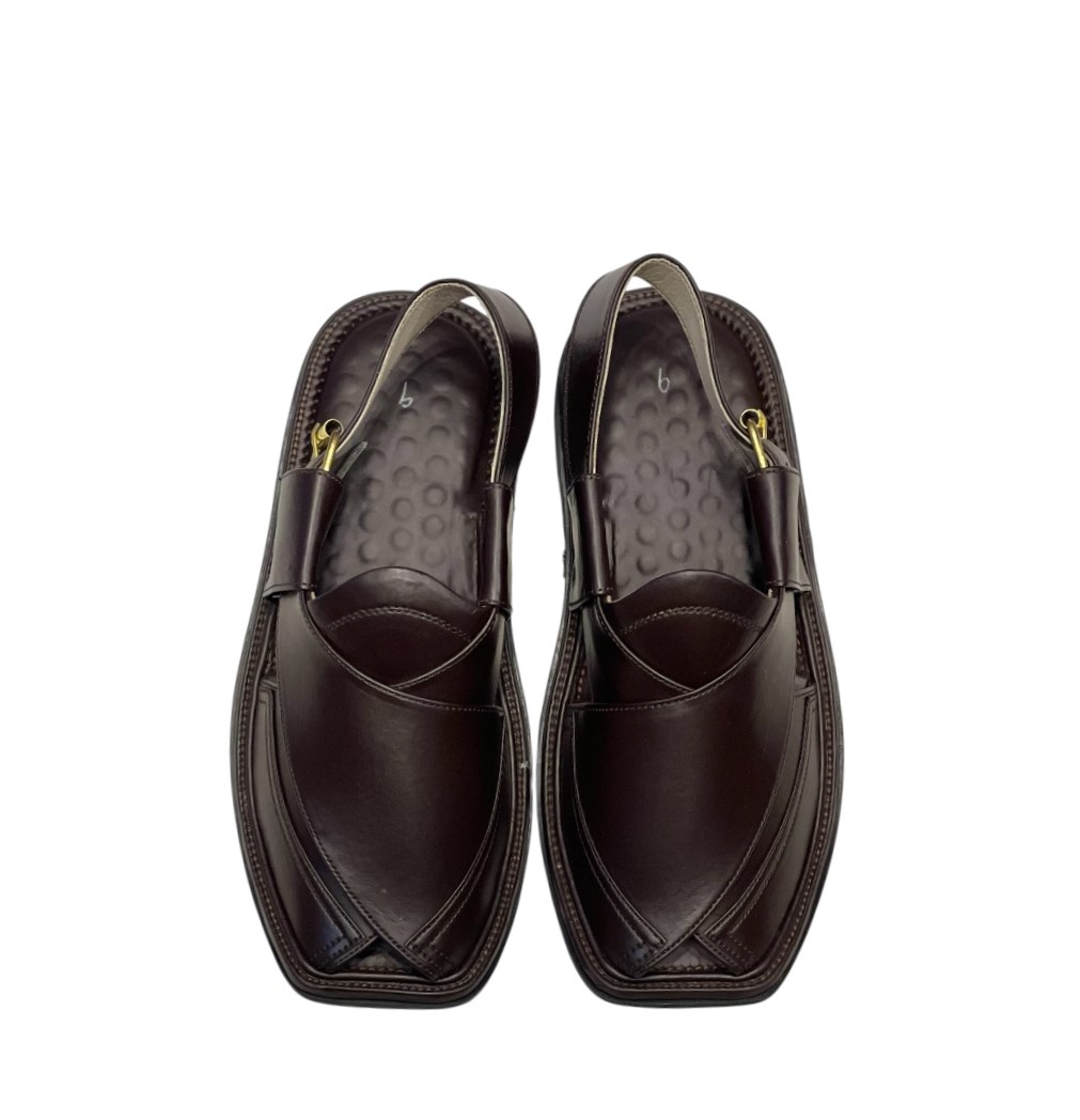 Broad Shape Side Patti Chappal – Choclate Color