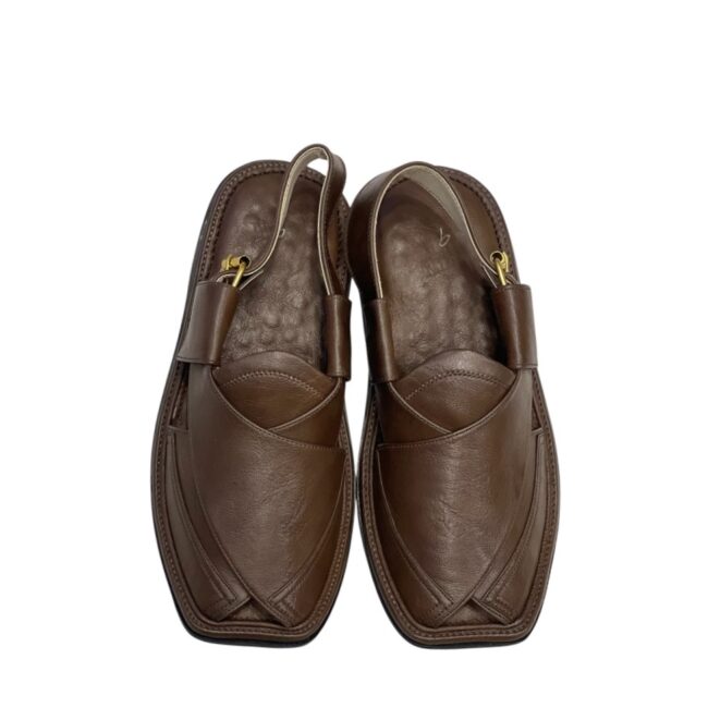 Broad Shape Side Patti Chappal – Analine Leather