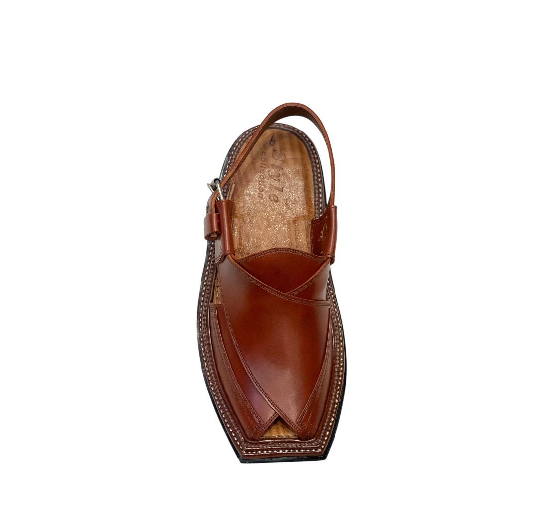 Double Gear Traditional Chappal – (High Curam Leather) - Image 3