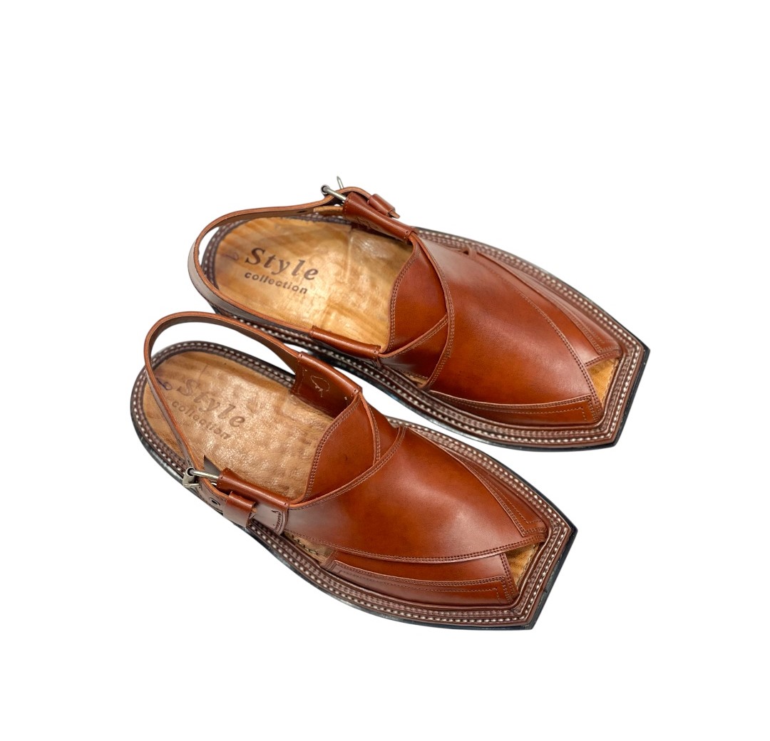 Double Gear Traditional Chappal – (High Curam Leather) - Image 2