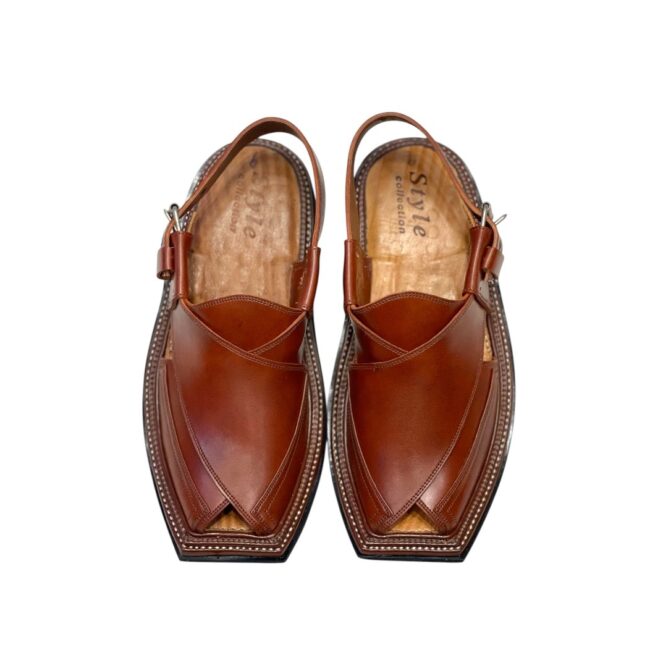 Double Gear Traditional Chappal –  (High Curam Leather)